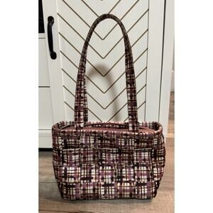 RARE Harveys Seatbelt Bag Sujean Rim Garden Tweed Plaid Artist Series EUC